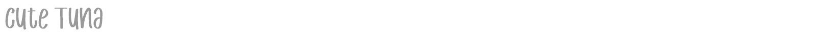 Cute Tuna font preview